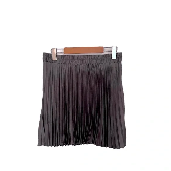 Dynamite Pull on Pleated Mini Skirt in Castor Gray Women's Size Medium Brand New - Picture 2 of 4